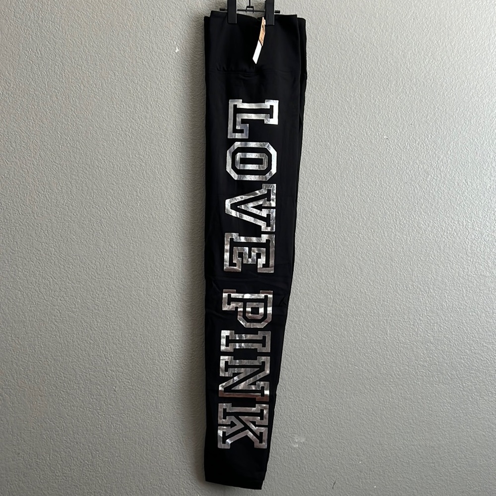 Victoria’s Secret pink large shine logo high waist  legging